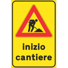 Segnaletica temporanea inzio cantiere